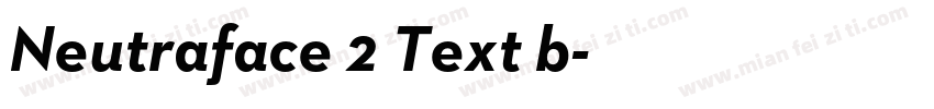 Neutraface 2 Text b字体转换